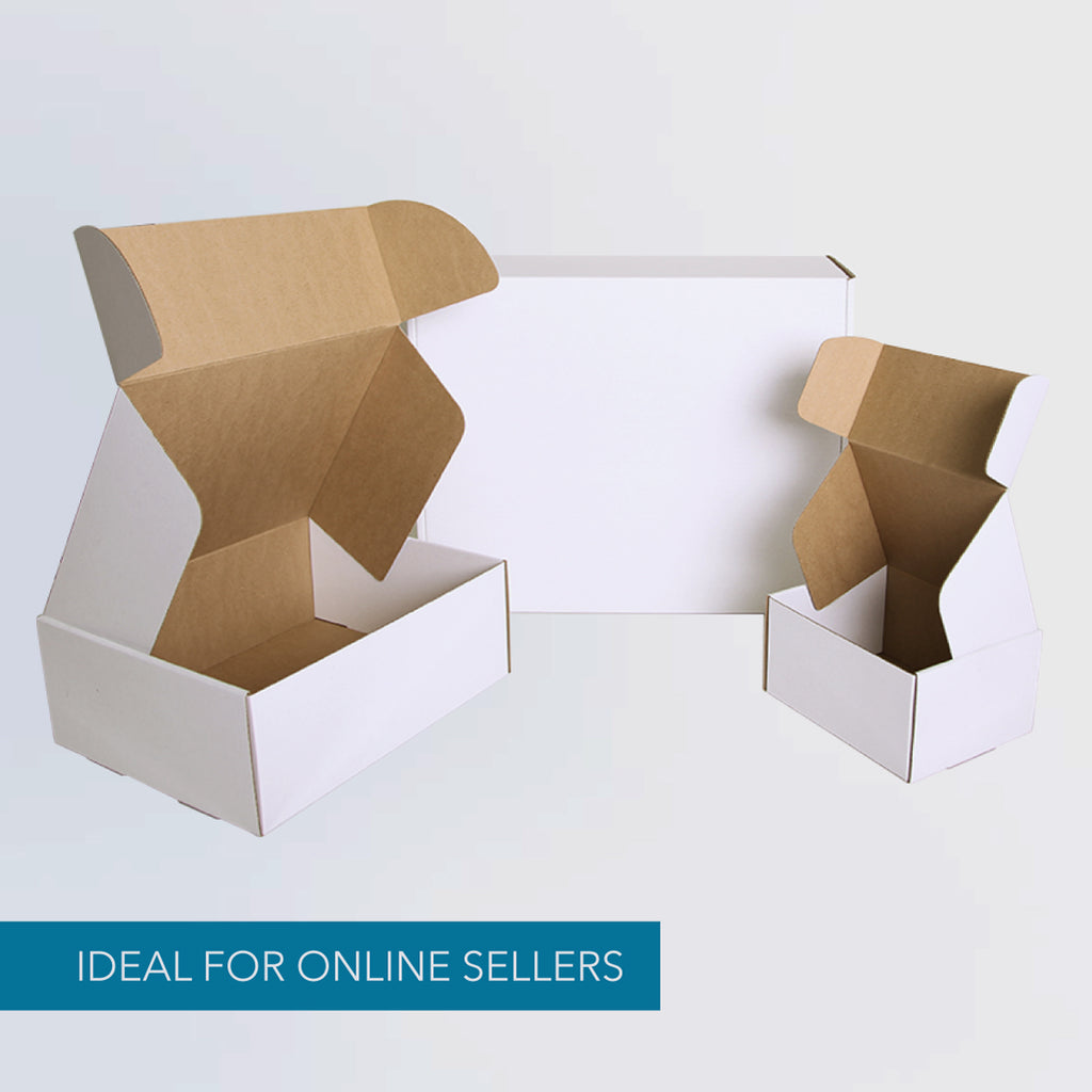 thumbnail image 2 of Valuemailers 11.5x3.5x3.5 Inch White Corrugated Shipping Boxes – Pack Of 50 For Mailing & Packing 2 of 2