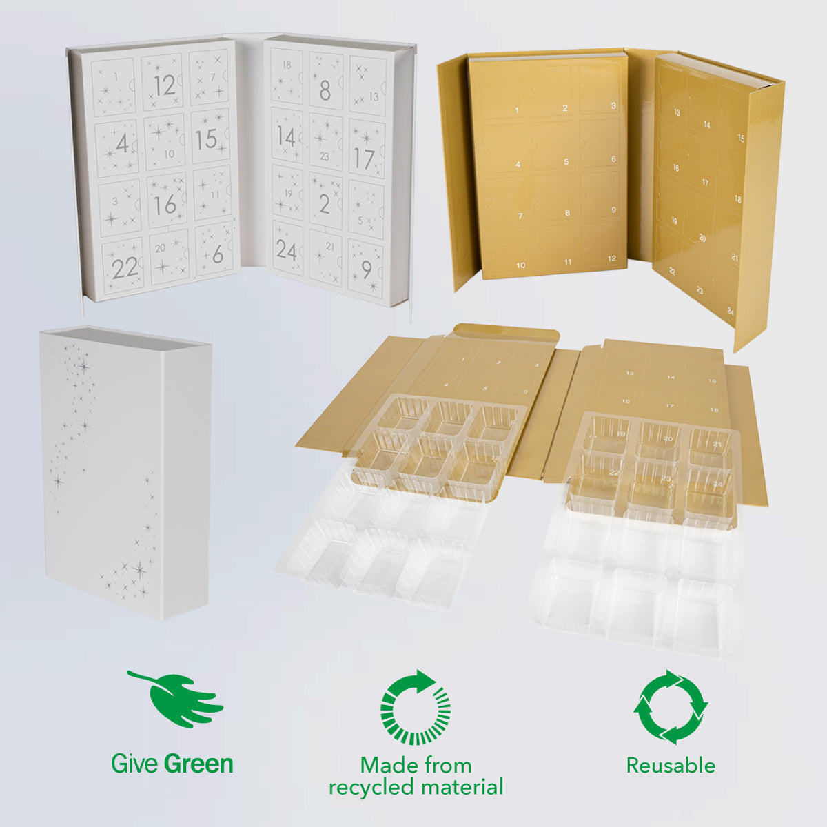 Advent Calendar Gift Boxes Hybrid Rigid/Folding – Luv2Pak
